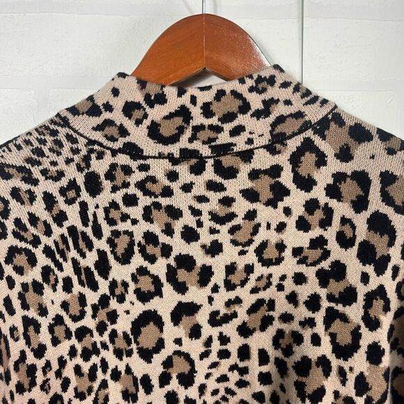 Jones New York Womens Full Zip Poncho size Small/Medium Leopard Print - Picture 13 of 13